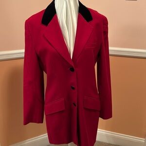Vintage classic red riding jacket